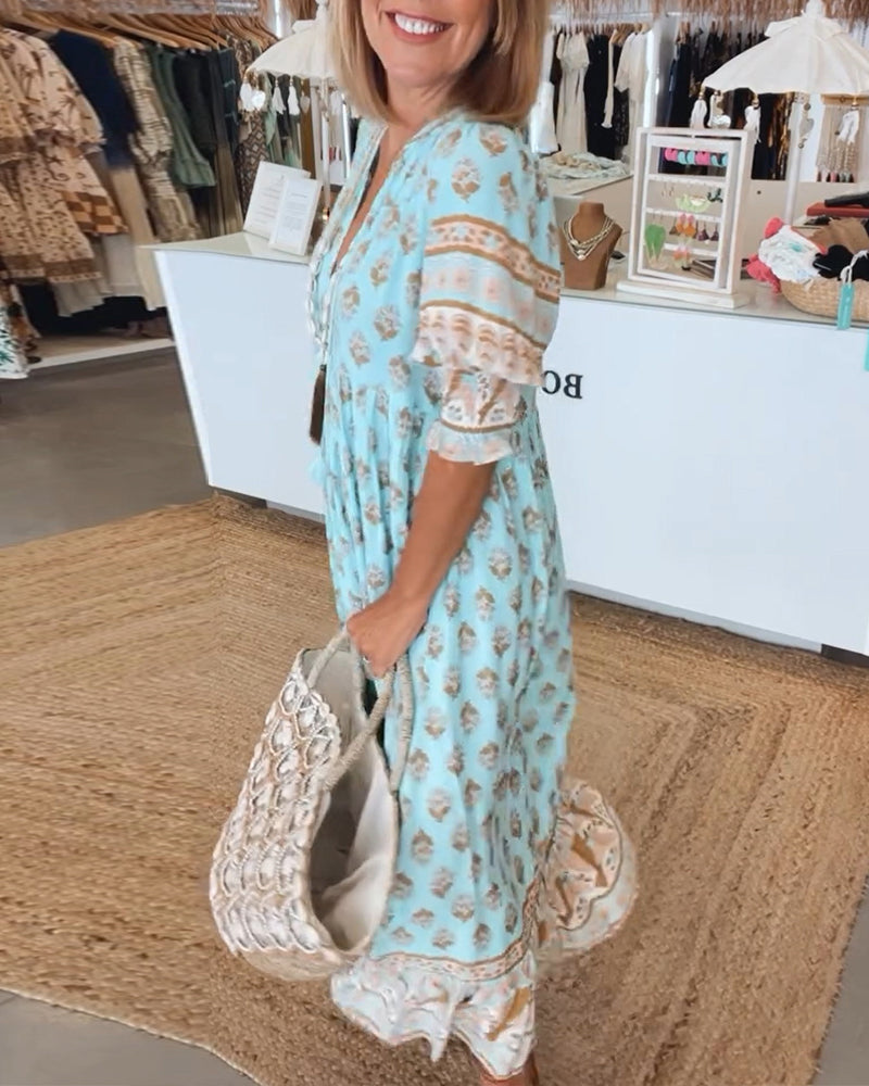 Erin | Elegant kjole med V-hals