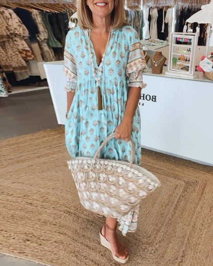 Erin | Elegant kjole med V-hals