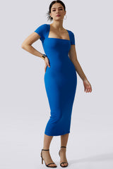 Queen Anne halskjole med innebygd shapewear