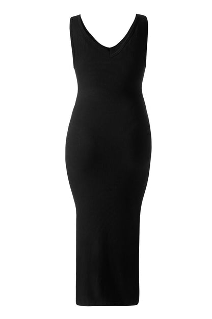 Maxikjole i modal med flere stylingmuligheter og innebygd shapewear
