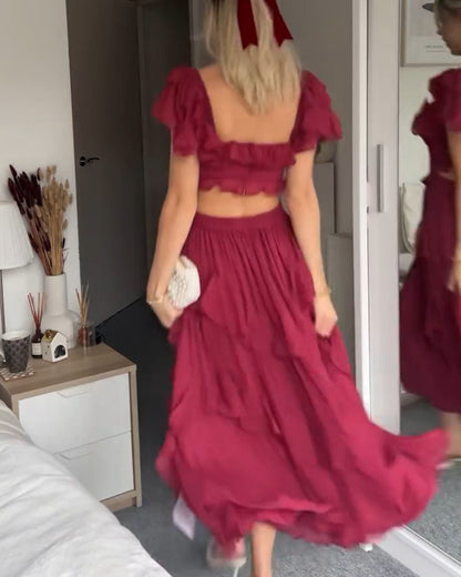 Ruby volangkjole
