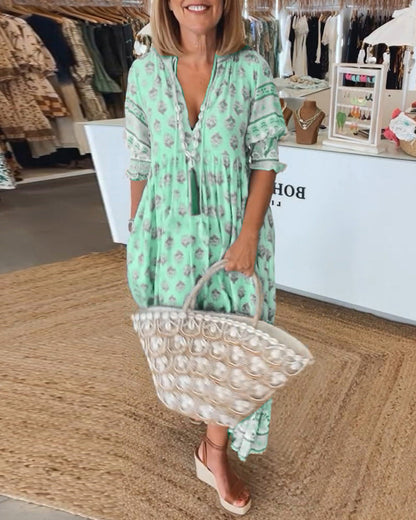 Erin | Elegant kjole med V-hals