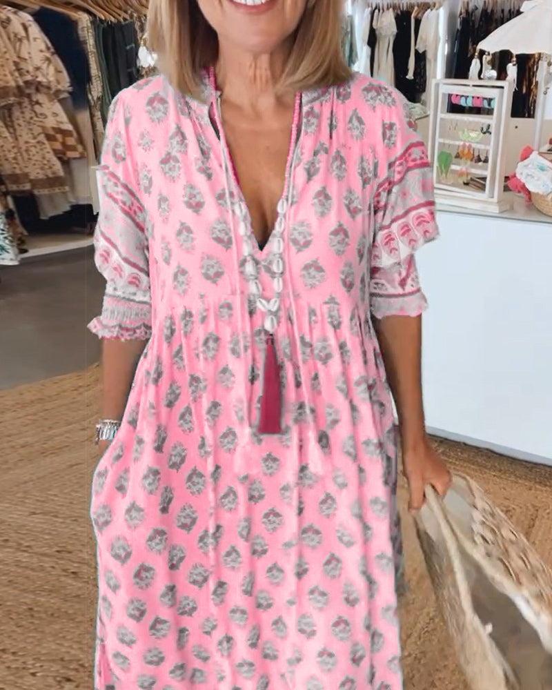 Erin | Elegant kjole med V-hals