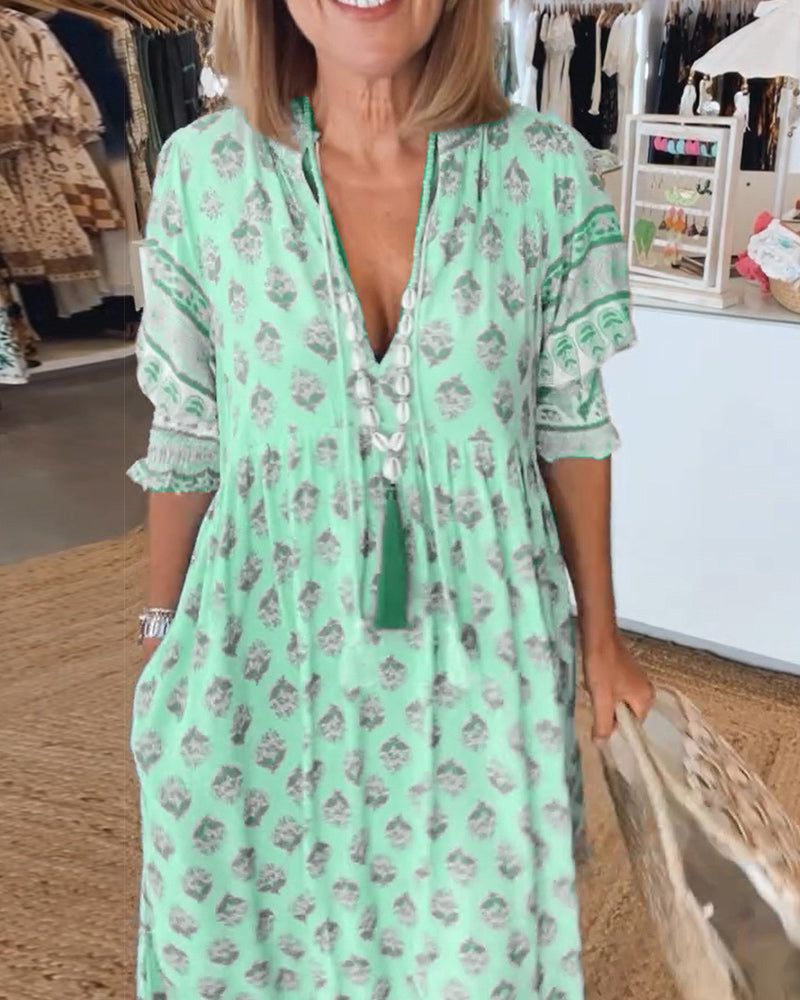 Erin | Elegant kjole med V-hals