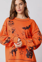 SVART Halloween 🎃 paljettopp RTS