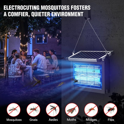 Pivamo™ Solcelledrevet myggdreperlampe – Trådløs, miljøvennlig insektsdreper for utendørs og innendørs bruk