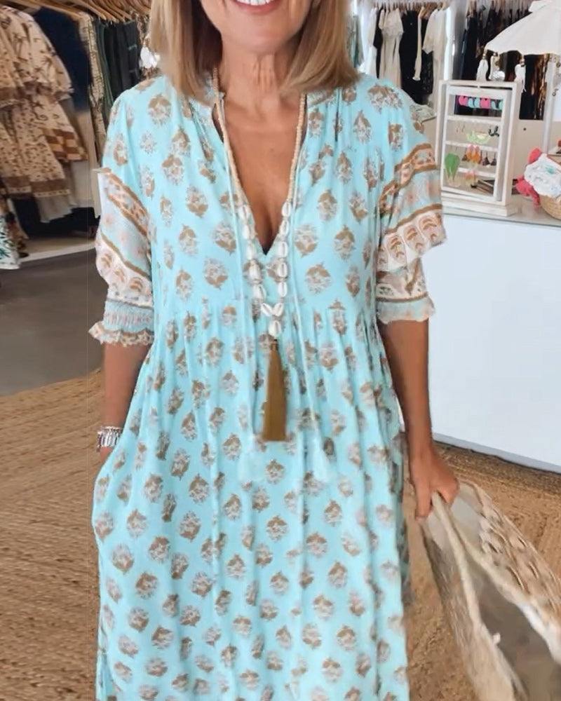Erin | Elegant kjole med V-hals