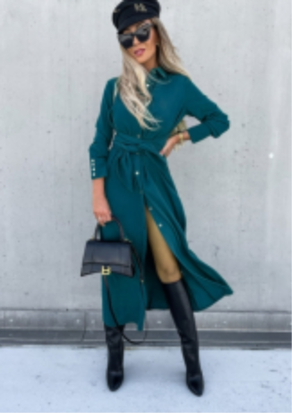 Betty | Uformell kjole med knappedetalj