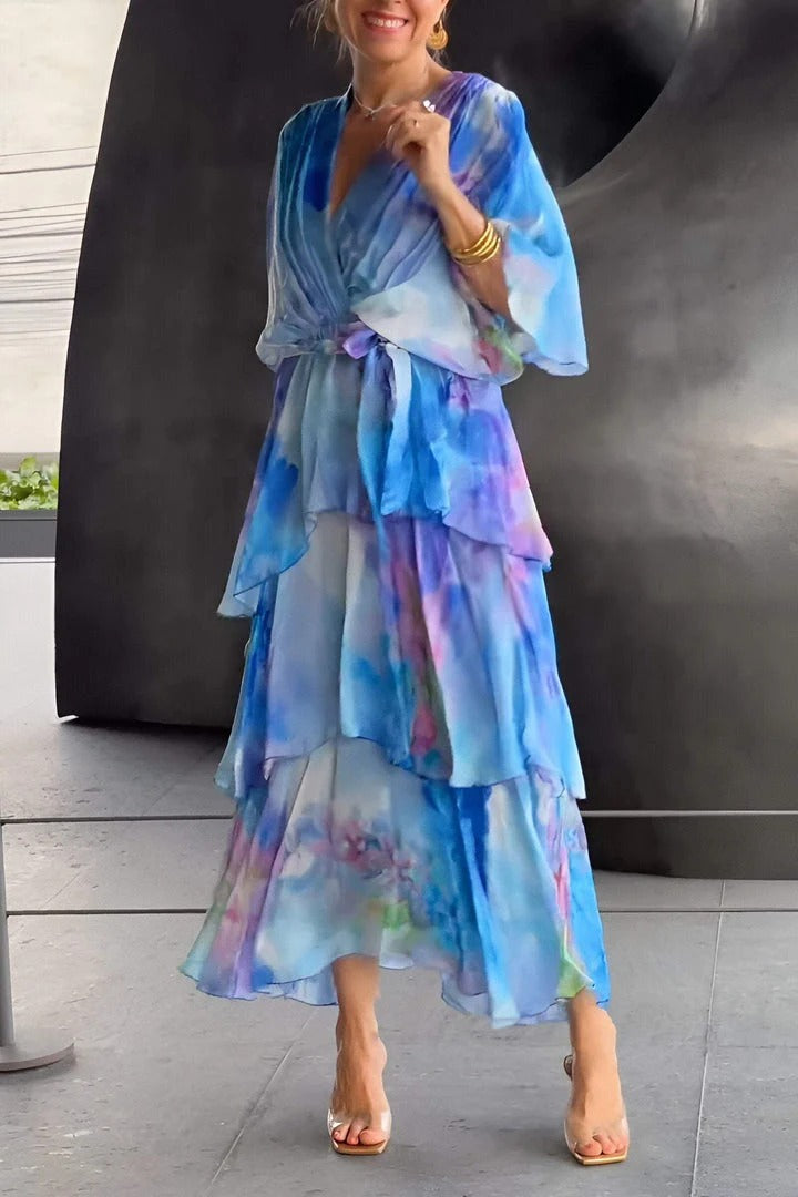 Khaye elegant chiffonkjole