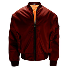Herre MA1 Flight Bomber Jakke - Burgunder