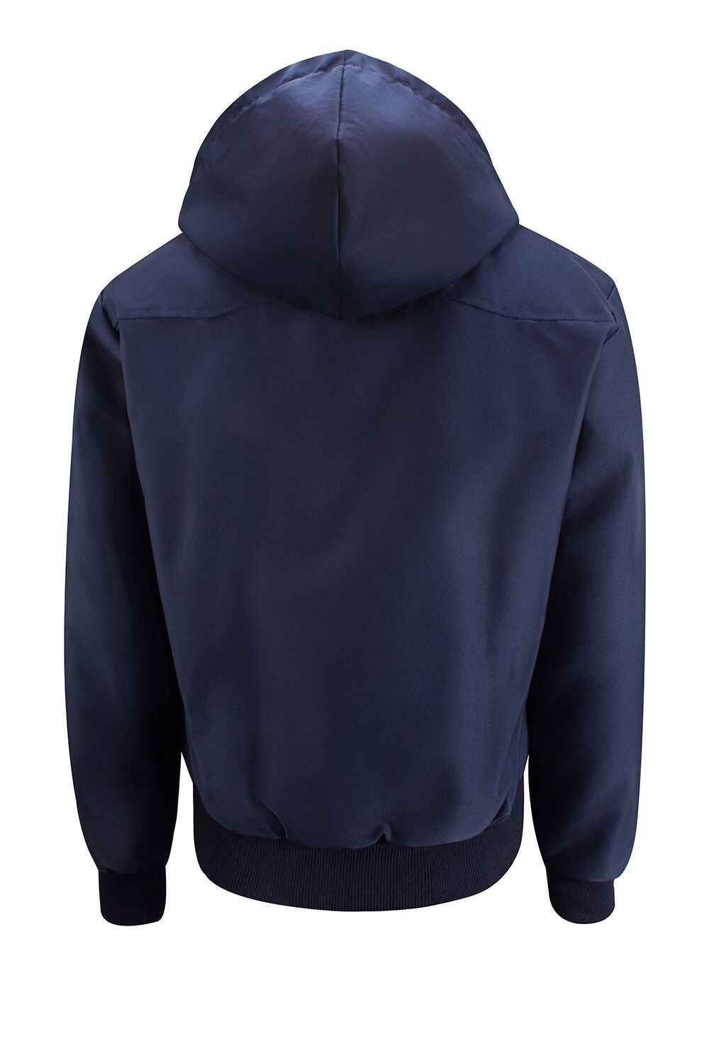 Harrington-jakke med hette for menn – marineblå