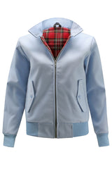 Dame Classic Harrington Jakke - Lyseblå