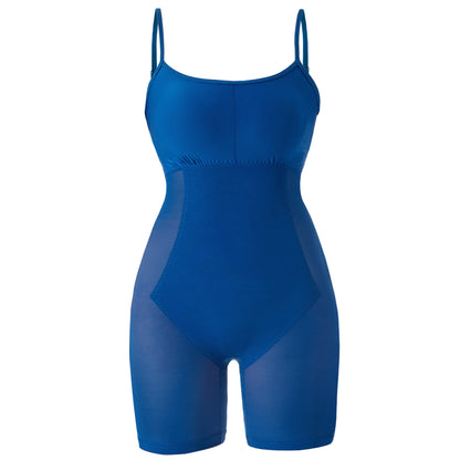 Kjole med Queen Anne-utringning og innebygd shapewear