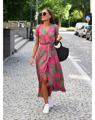 Sam Chic kjole - V-hals eleganse