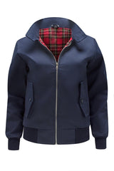 Dame Classic Harrington Jakke - Marineblå