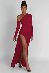 Langermet Splitt Bodycon Kjole