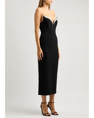 Glamorøs Stropløs Diamant Bodycon Kjole