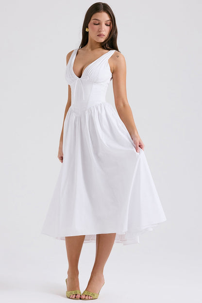 Ryggløs korsett-sundress