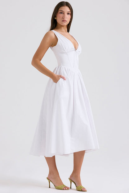 Ryggløs korsett-sundress