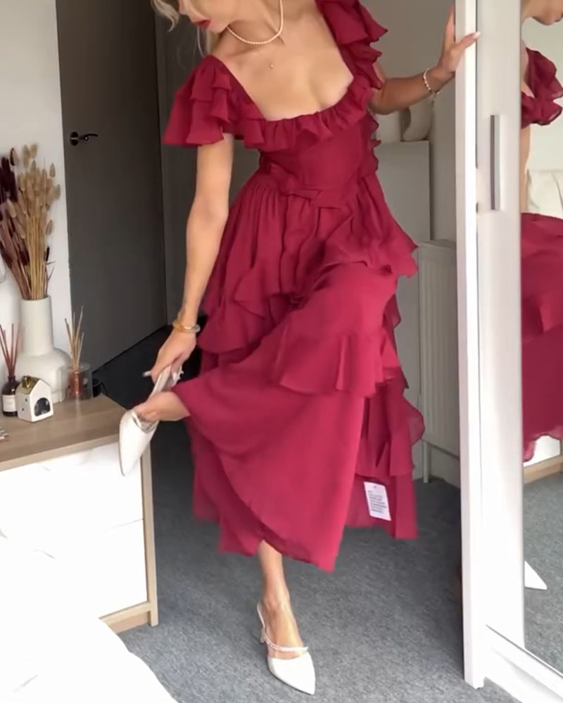 Ruby volangkjole