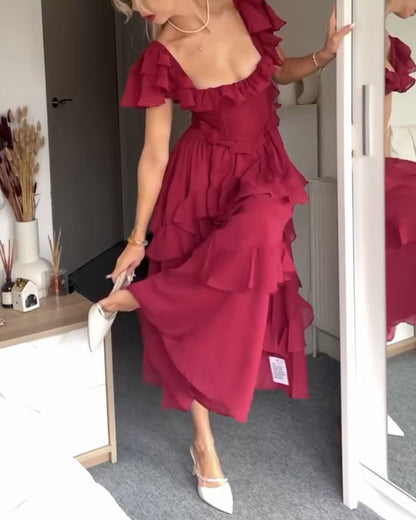 Ruby volangkjole
