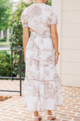 Elegant Toile maxikjole Bliss