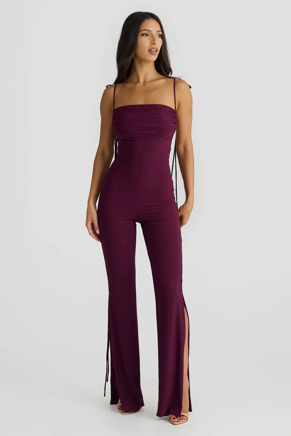 Jumpsuit med spaghettistropper