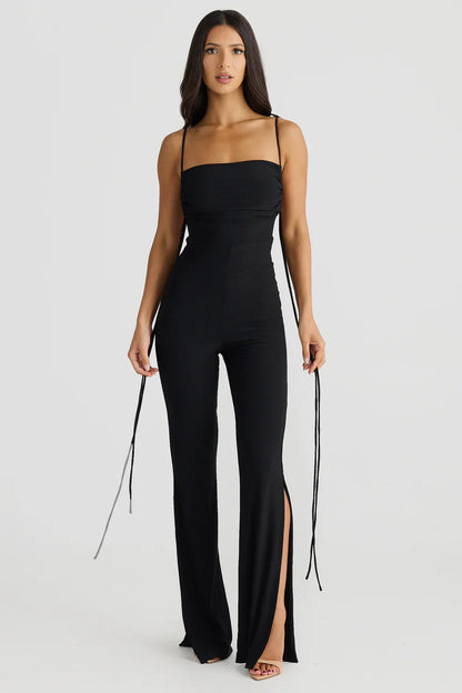 Jumpsuit med spaghettistropper