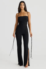 Jumpsuit med spaghettistropper