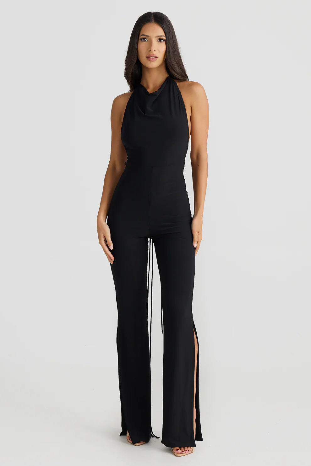 Jumpsuit med spaghettistropper
